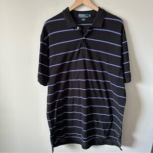 Polo Ralph Lauren Pullover Mens XL Short Sleeve Blue 100% Pima Cotton Vintage